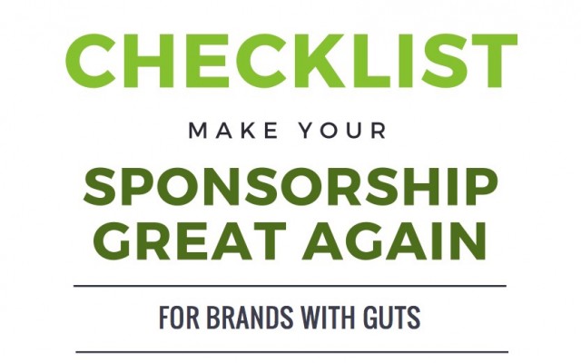 Checklist for Sponsors